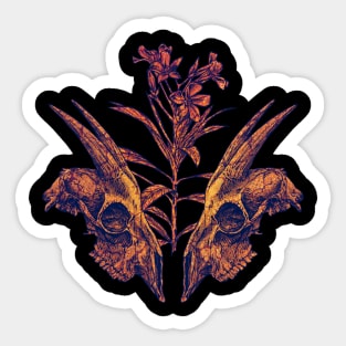 Goat Skull V2 Sticker